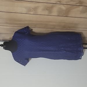 Blue lace dress